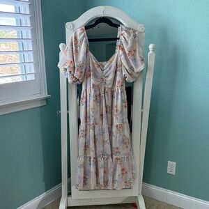 Floral Puff Sleeve Dress